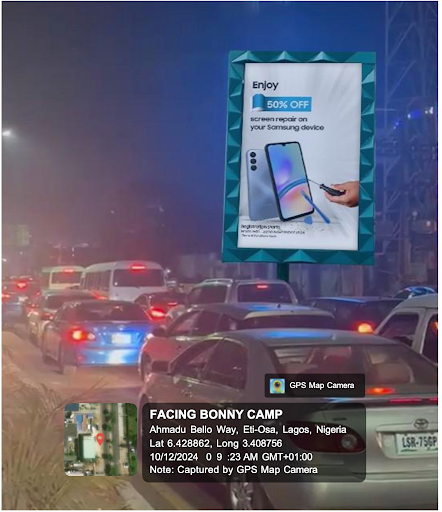 Along Ahmadu Bello way, opposite Silverbird Galleria