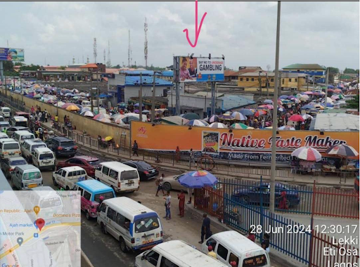 Market Arcade Board, Ado road Ajah bridge, Eti-Osa, Lekki Ajah